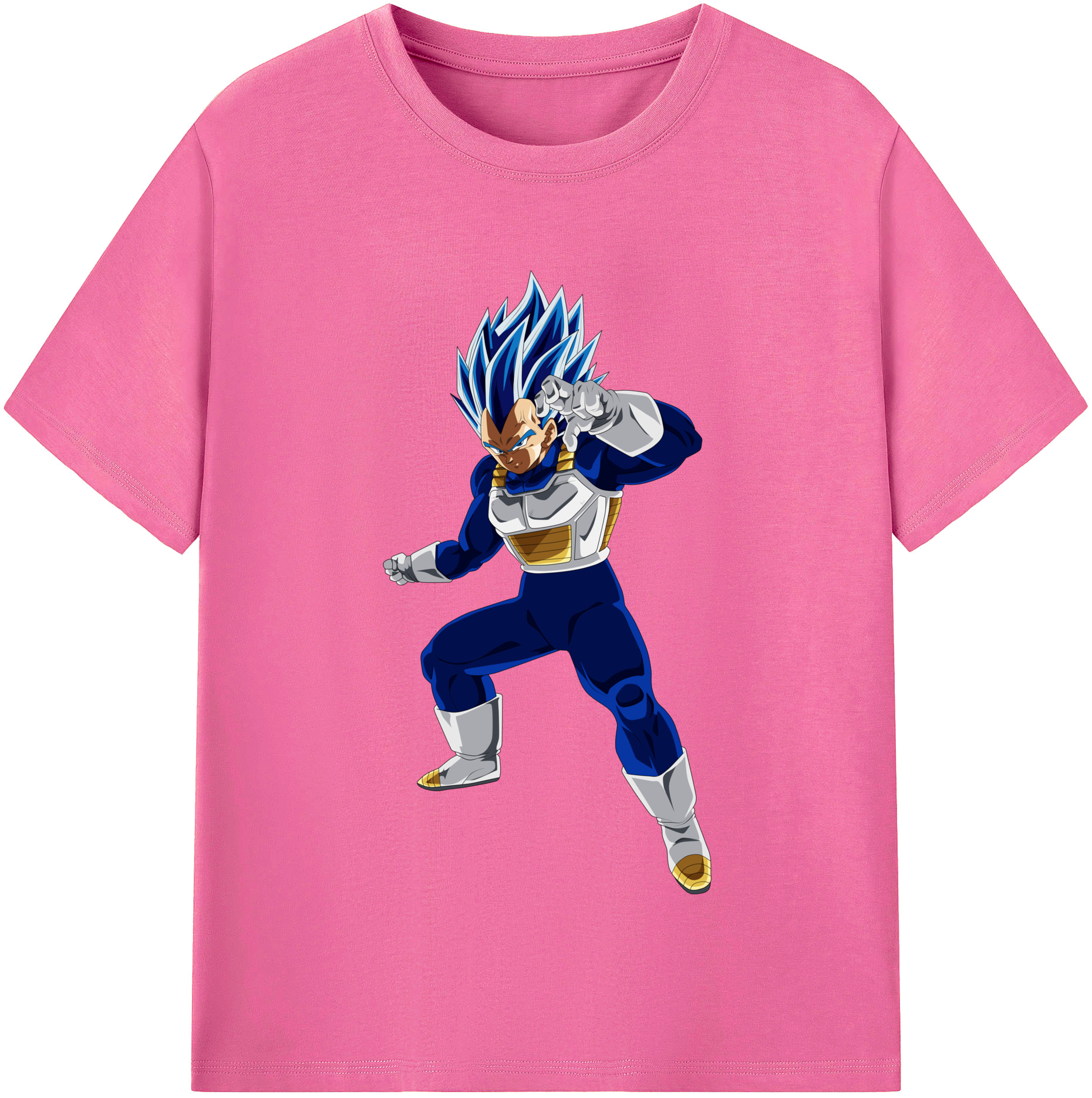 （画像用） ドラゴンボール ベジータ四世（Bejīta Yonsei）DRAGON BALL Vegeta IV レディースカジュアルプリントTシャツ（綿100％）